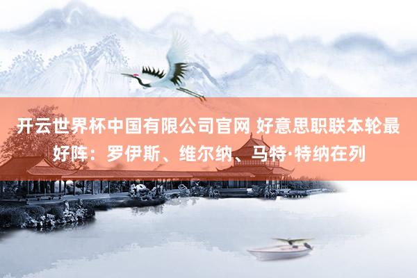 开云世界杯中国有限公司官网 好意思职联本轮最好阵：罗伊斯、维尔纳、马特·特纳在列