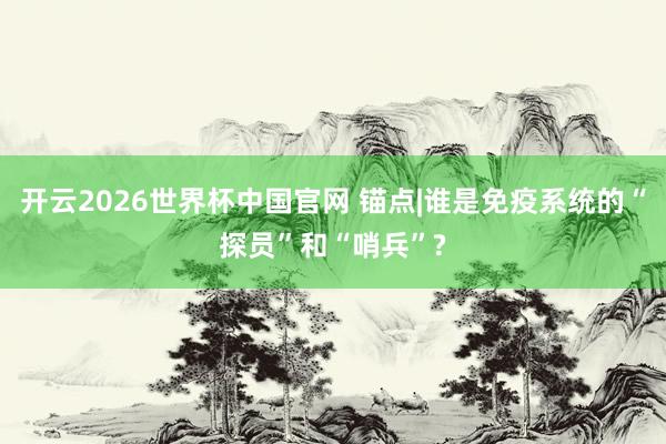 开云2026世界杯中国官网 锚点|谁是免疫系统的“探员”和“哨兵”?